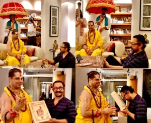 jagadguru satishacharya ji with amir khan